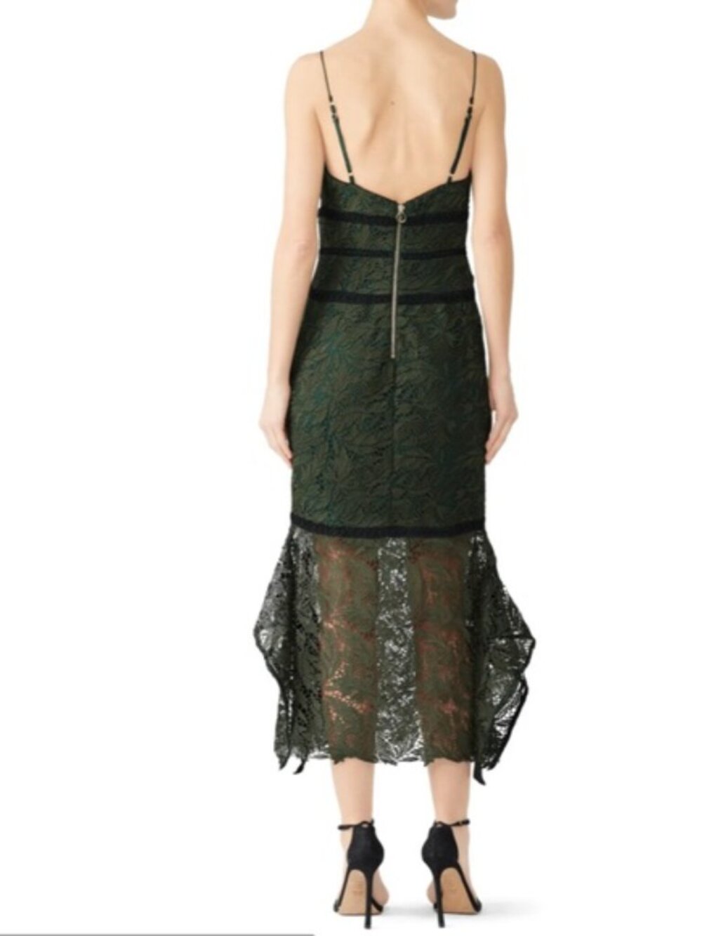 Stylestalker Ophelia lace flutter midi dress RTR sz S EUC - Picture 3 of 9